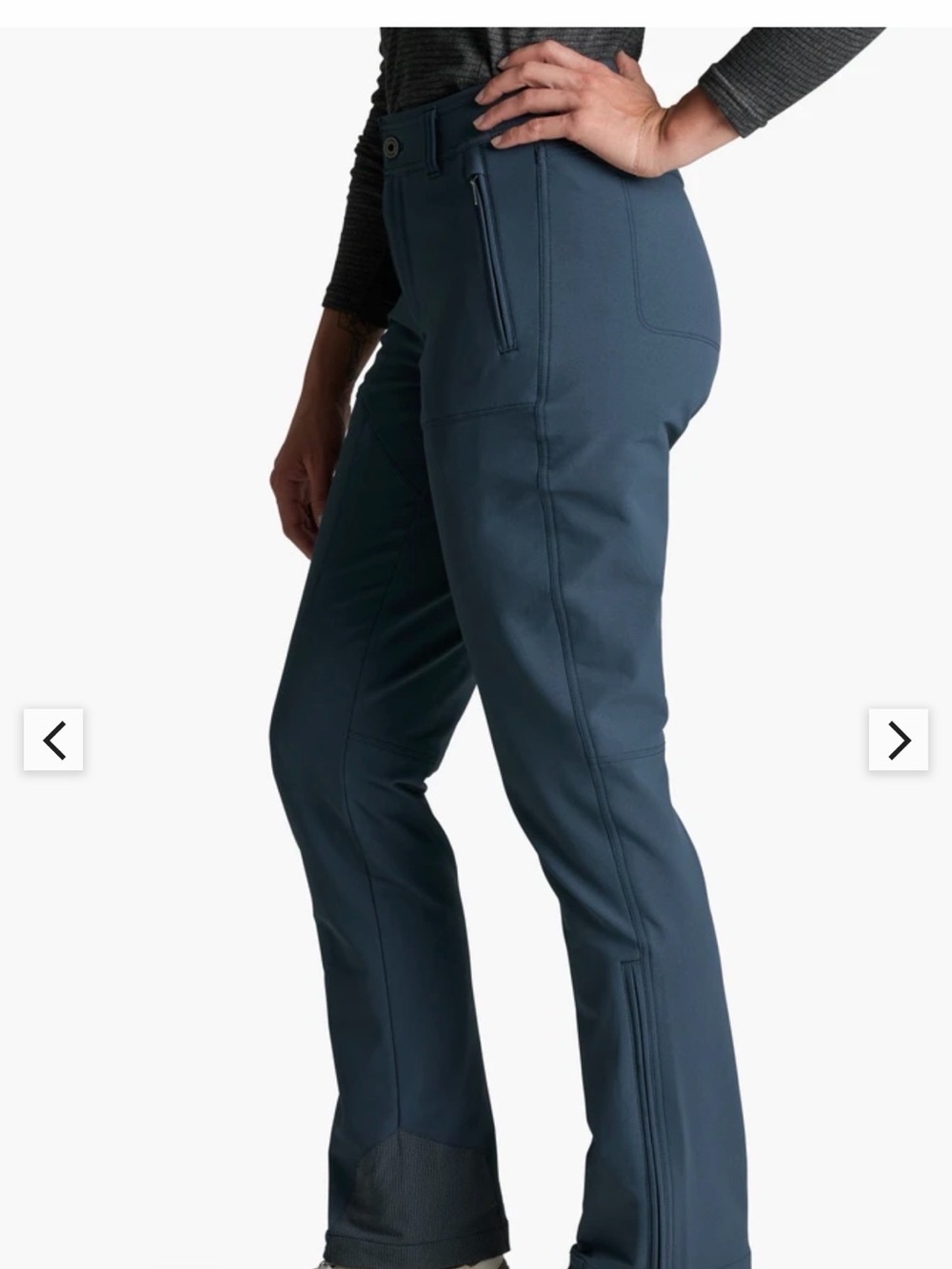 Kuhl Womens Pants Size 14 Klash Cargo Hiking Blue Outdoor Stretch Water Wind New - Picture 5 of 14